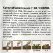 Капуста белокочанная Валентина F1 0,1 г для хранения Огород без хлопот Гавриш