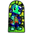 Ледянка 90х45х2 см прямоугольная двухместная ROBO anime M green
