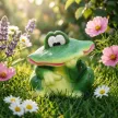 Фигура садовая Жаба забавная 24х19х25 см