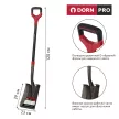 Лопата совковая с фиберглассовым черенком DORN PRO