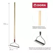 Грабли прямые 14 зубьев с деревянным черенком DORN