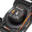 Газонокосилка аккумуляторная WORX WG748E 40 В 2х4 Ач захват 46 см