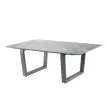 Столик садовый Terazzi Гармони 120х75х45 см металл/пластик серый
