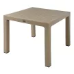 Стол садовый Novussi Wood 90x90х75 см пластик песочный