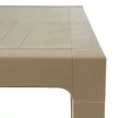 Стол садовый Novussi Wood 90x90х75 см пластик песочный