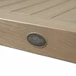 Стол садовый Novussi Wood 90x90х75 см пластик песочный