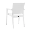 Кресло садовое Novussi Paris Rattan 58х62х88 см пластик, белое