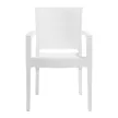 Кресло садовое Novussi Paris Rattan 58х62х88 см пластик, белое