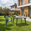 Стол садовый Солнце 140x80x72 см пластик зеленый