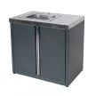 Тумба для уличной кухни 90х60х85 см с мойкой Helios SMART