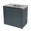 Тумба для уличной кухни 90х60х85 см с мойкой Helios SMART