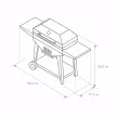 Угольный гриль 148,3х51,3х103,9 см сталь 2 мм GRATAR Master GM 720