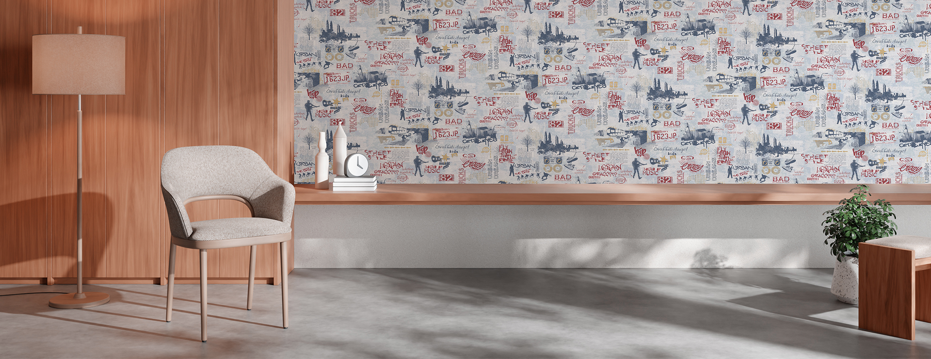 Обои бумажные 10х0,53 м МОФ Граффити 6266-6 - baucenter.ru Обои бумажные 10х0,53 м МОФ Граффити 6266-6