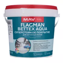 Эмаль для бетонных полов акриловая Flagman Bettex Aqua белая 1 л