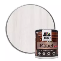 Лак мебельный алкидный Mobel 0,9 л белый dufa