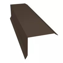 Планка торцевая 80x100x2000 мм Grand Line 0,4 мм коричневый RAL 8017