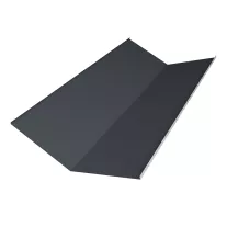 Ендова нижняя 150x150x2000 мм Grand Line 0,4 мм графит RAL 7024
