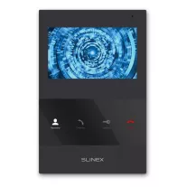 Монитор видеодомофона 4" SLINEX SQ-04M с записью по движению черный