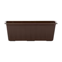 Балконный ящик пластиковый Агро коричневый 40х18x14 см 6,8 л