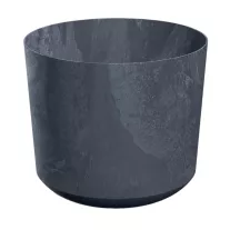 Кашпо пластиковое Tubo Beton антрацит d14,8 см h13 см 1,8 л