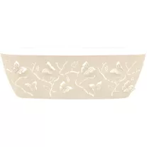 Балконный ящик пластиковый Butterflies песочно-белый 47х16х15 cм 7,3 л