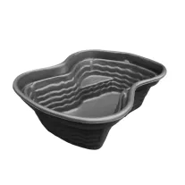 Пруд декоративный 155х120х50 см пластиковый черный