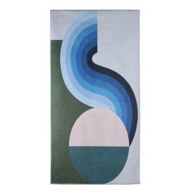 Ковер 0,8x1,5 м Мультицвет NEODECO Calibri JZ-24S2 Геометрия
