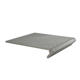 Ступень прямая керамогранит Бореале серый 30х30 см