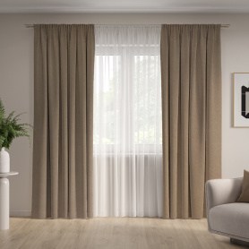 Штора Букле NEODECO 200х280 см тауп