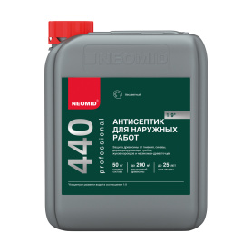Антисептик-концентрат для наружных работ 1:9 NEOMID 440 бесцветный 5 кг