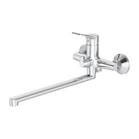 Смеситель для ванны AM.PM X-Joy с длинным изливом хром