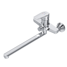 Смеситель для ванны AM.PM Gem с длинным изливом хром