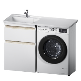 Тумба под стиральную машину AM.PM X-Joy 60 см без раковины белая