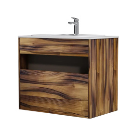 Тумба с раковиной AM.PM Func 80 см подвесная дерево