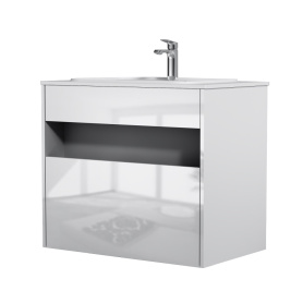 Тумба с раковиной AM.PM Func 80 см подвесная белая