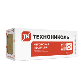 Минеральная вата 50 мм 1200х600 мм 80 кг/м3 4,32 м2 ТЕХНОНИКОЛЬ ТЕХНОВЕНТ Стандарт