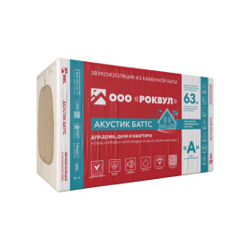 Звукоизоляция минераловатная ROCKWOOL АКУСТИК БАТТС 1000x600x100 3 м2