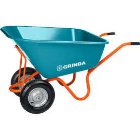 Тачка садовая 260 л 120 кг двухколесная GP-1 GRINDA
