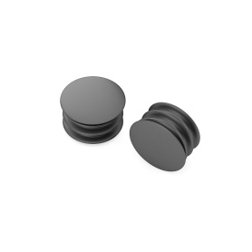 Заглушки гардеробной штанги черные 2 шт Aristo