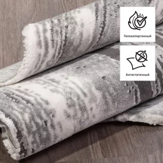 Ковер Safir 00843G 1,56х1,56 м круг серый - baucenter.ru Ковер Safir 00843G 1,56х1,56 м круг серый