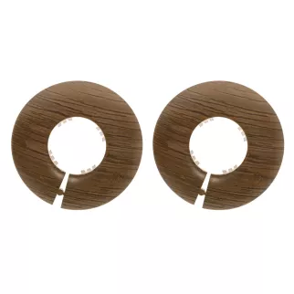 Накладка для труб ПВХ Rico Leo Дуб темный 26 мм 2 шт