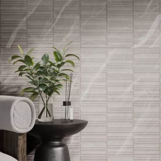 Плитка настенная 30х60 см Крета 02 бежевая структура матовая