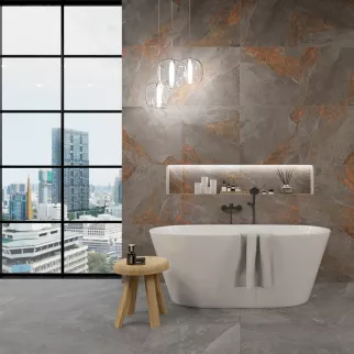 Керамогранит Рокет серо-коричневый матовый 60х60 см ректификат