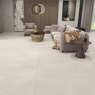 Керамогранит 60х120 см Конкрит крема матовый ректификат