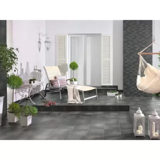 Плитка клинкерная фасадная Семир графит 6,5х24,5 см