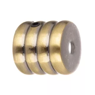 Держатель для карниза d16 мм торцевой золото антик