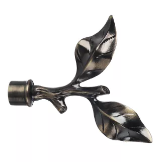 Окончание Лист розы d16 мм золото антик 2 шт