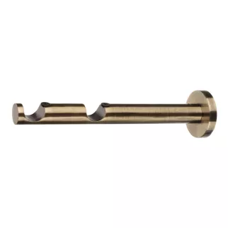 Держатель для карниза 2-рядный d19/19 мм круглый золото антик