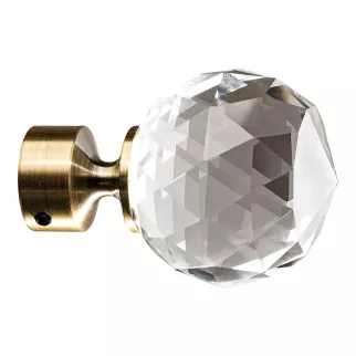 Окончание Кристалл d19 мм золото антик 2 шт