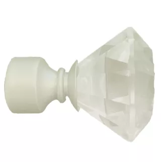 Окончание Трапеция стекло d28 мм перламутр